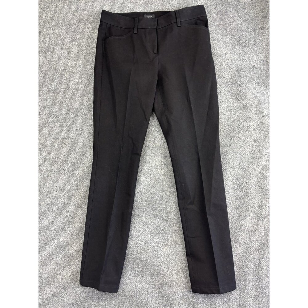 Theory Pants Womens 4 Black Slim Dress‎ Trouser Stretch Office Work Career